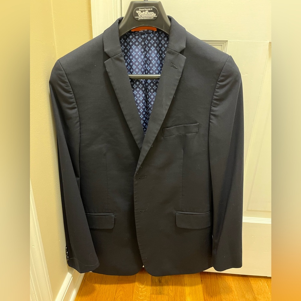 TALLIA Classic Navy Blazer - wool blend, boys size 18 excellent condition